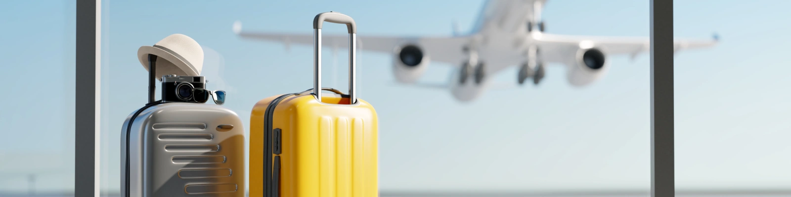 image of luggage at the airport